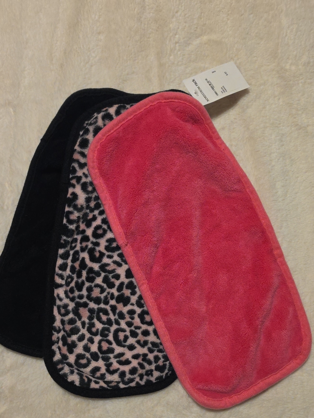 Women's Makeup Remover Cloths - Pink, Black, Leopard Print